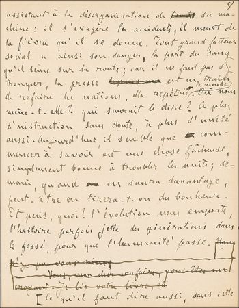 Lot #570 Emile Zola: Original Zola manuscript, a cutting execration of the daily pressand the journalists that he would use to his ?J?Accuse!? advantage a decade later - Image 10