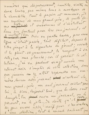 Lot #570 Emile Zola: Original Zola manuscript, a cutting execration of the daily pressand the journalists that he would use to his ?J?Accuse!? advantage a decade later - Image 4