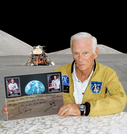 Lot #402 Neil Armstrong and Gene Cernan: The first and last men on the moon - Image 2
