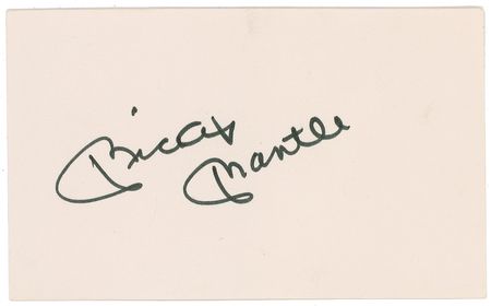 Lot #1277 Mickey Mantle and Joe DiMaggio Signatures - Image 2