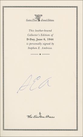 Lot #449 Stephen E. Ambrose Book - Image 1