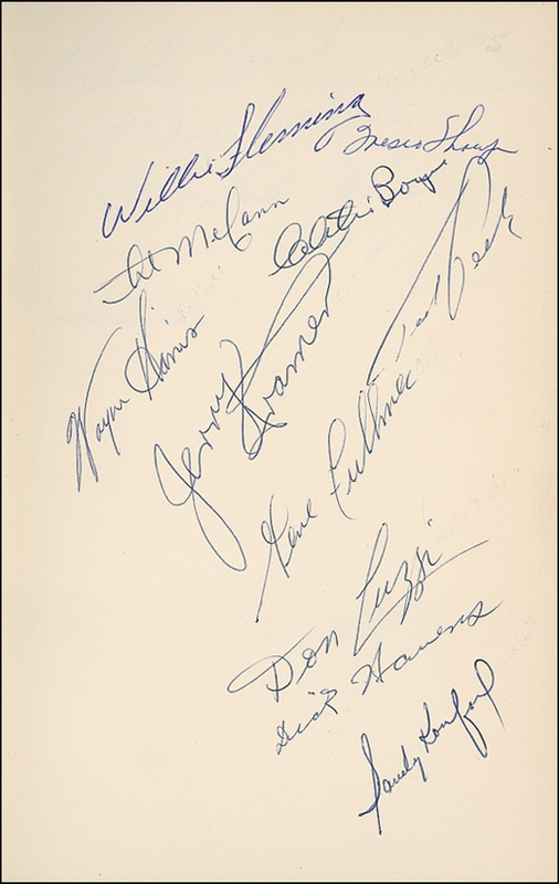 Lot 1271 Sandy Koufax and Friends