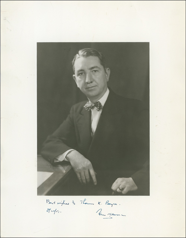 Lot 284 Supreme Court: Tom C. Clark Signed Photograph