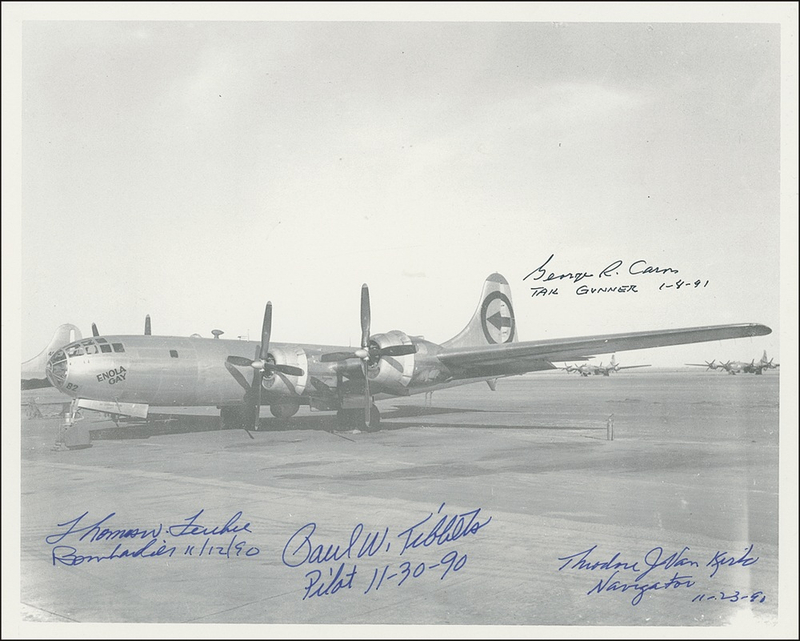 Lot 333 Enola Gay Signed Photograph