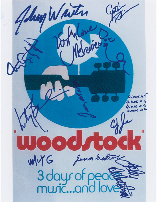 Lot 877 Woodstock Signed Photograph