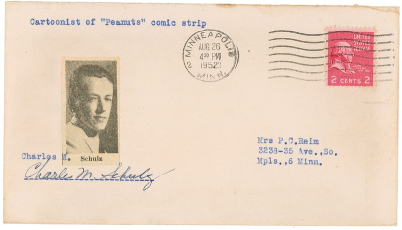 Lot 657 Charles Schulz First Day Cover