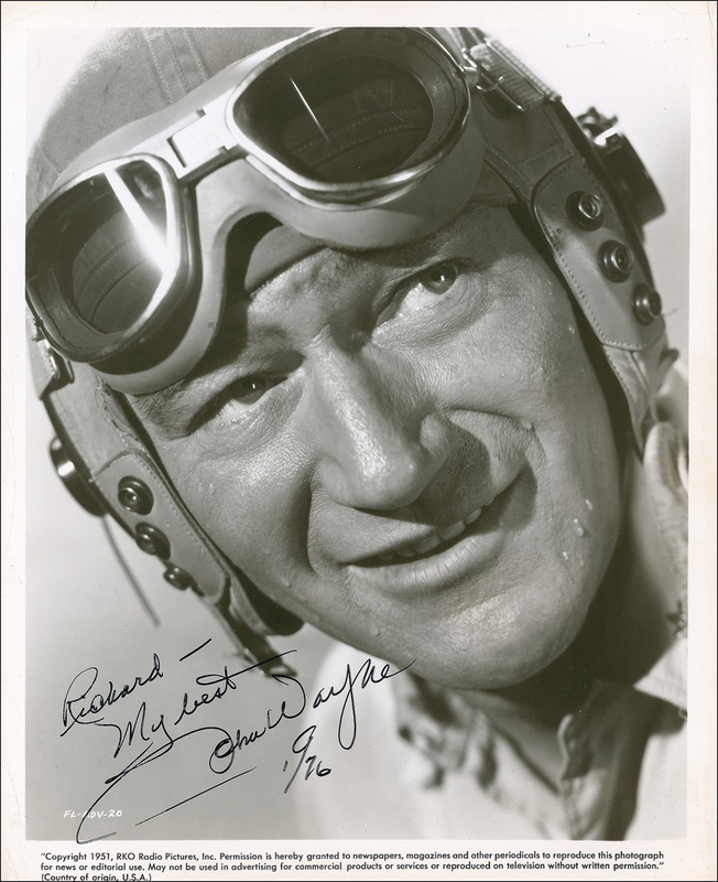 Lot 1053 John Wayne Signed Photograph