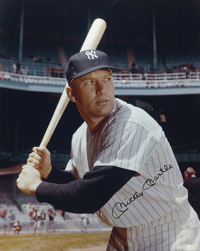 Lot 1288 Mickey Mantle Signed Photograph