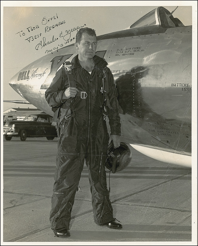 Lot 501 Chuck Yeager Signed Photograph