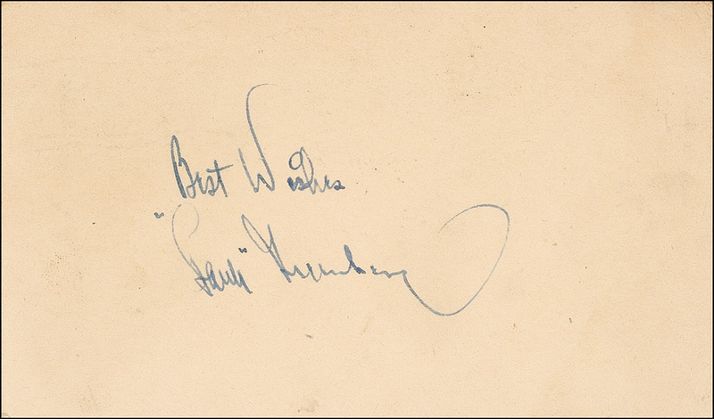 Lot 1237 Hank Greenberg Signature