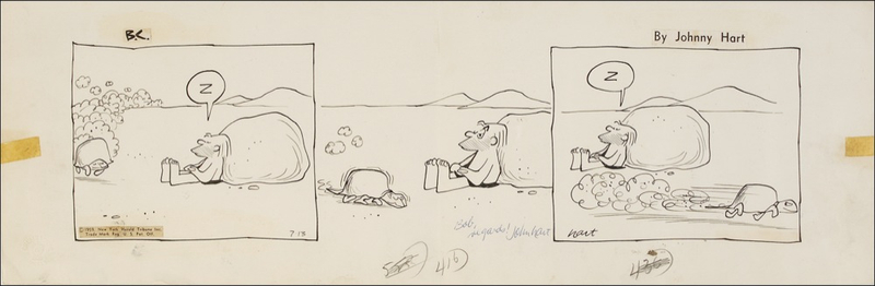 Lot 645 Johnny Hart Original Comic Art