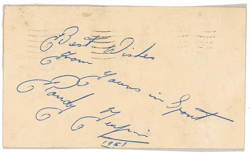 Lot 1366 Randy Turpin Signature