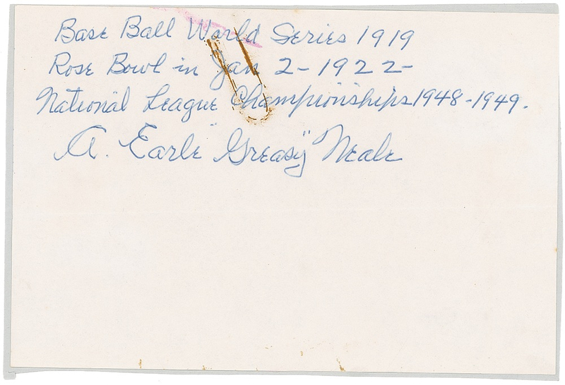 Lot 1313 Earle ?Greasy? Neale Signature