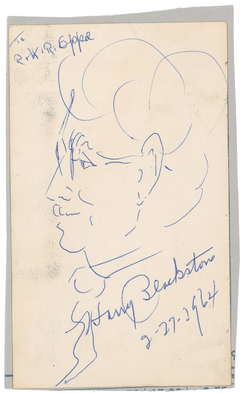 Lot 898 Harry Blackstone, Sr Sketch