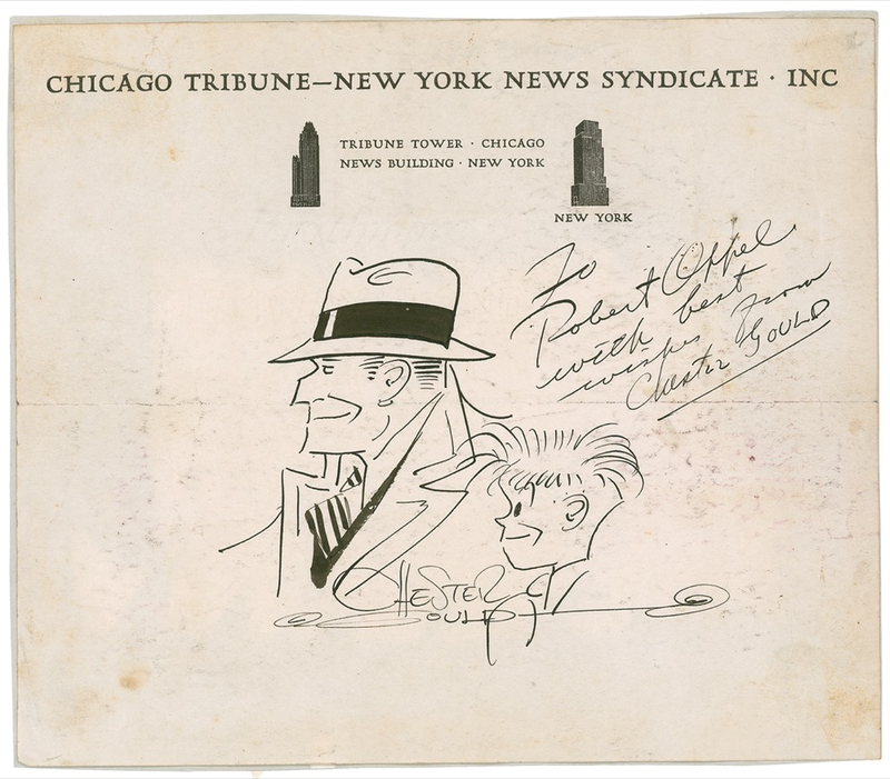 Lot 642 Chester Gould Sketch