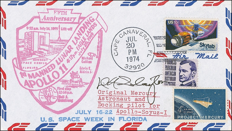 Lot 492 Deke Slayton First Day Cover