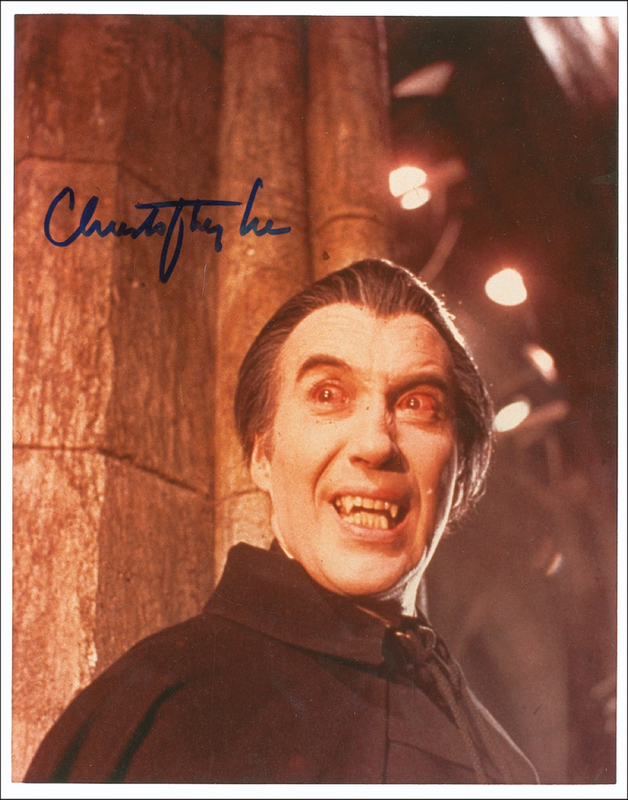 Lot 1116 Christopher Lee Signed Photograph