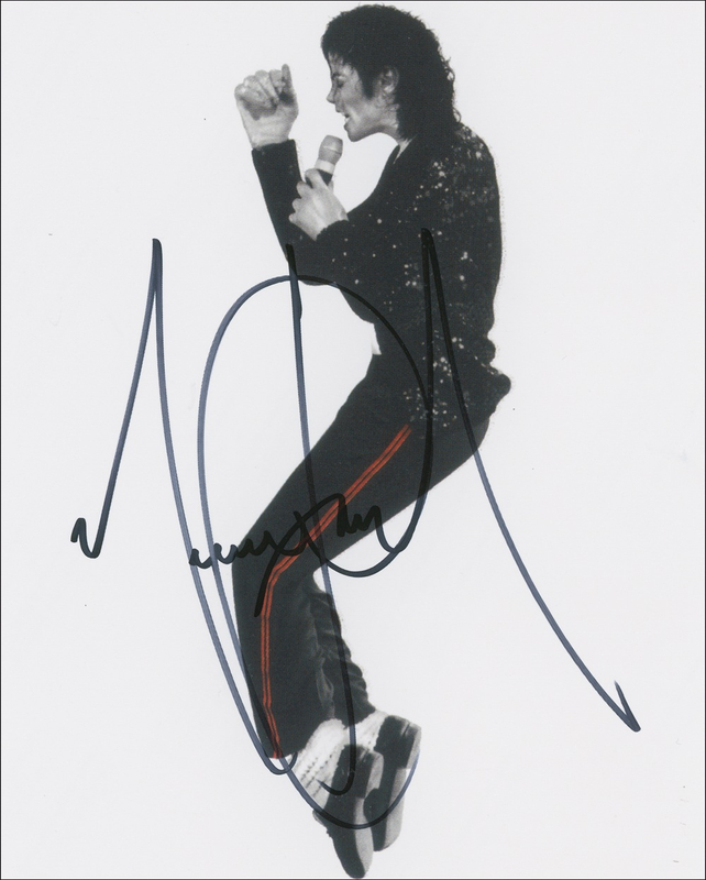 Lot 786 Michael Jackson Signed Photograph