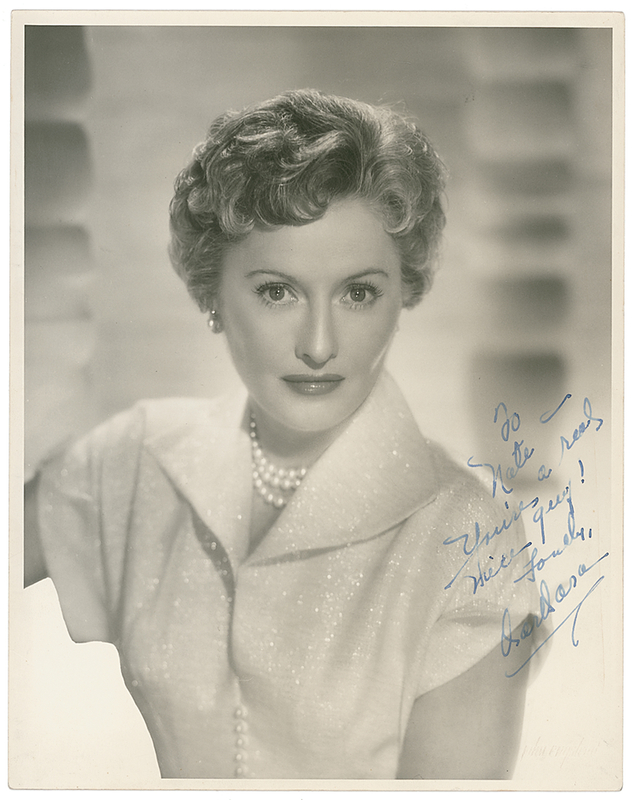 Lot 1038 Barbara Stanwyck Signed Photograph