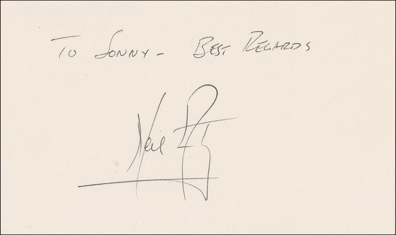 Lot 436 Neil Armstrong Signature