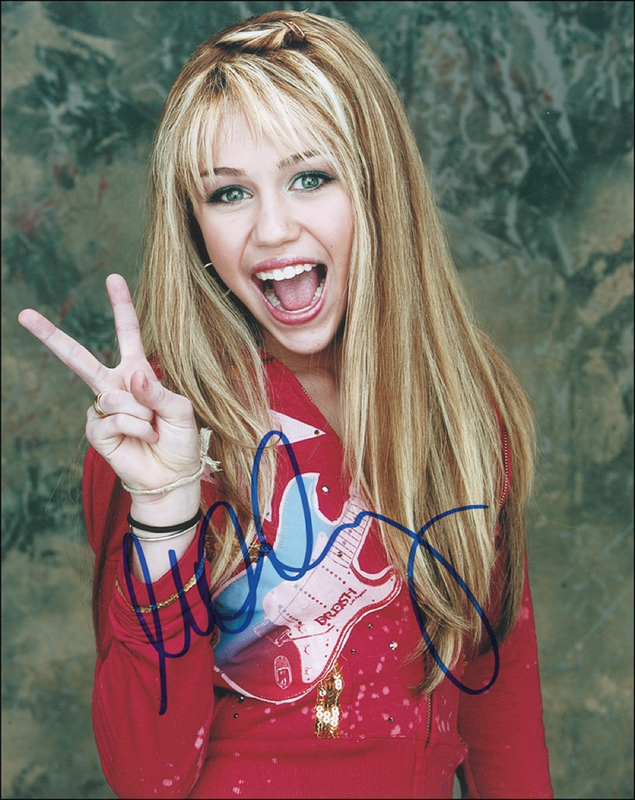 Lot 752 Miley Cyrus Signed Photograph