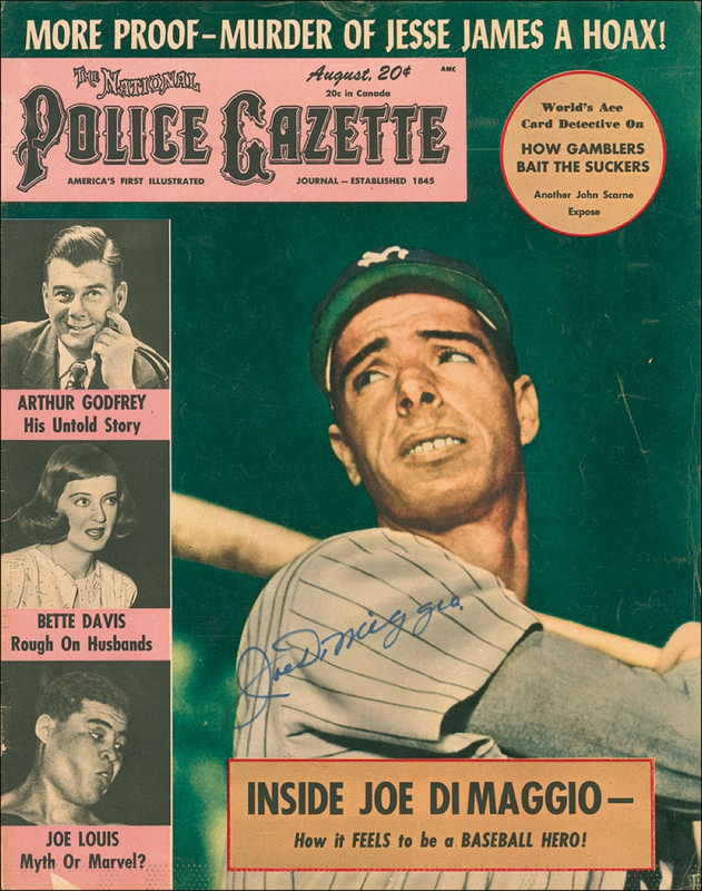 Lot 1212 Joe DiMaggio Magazine