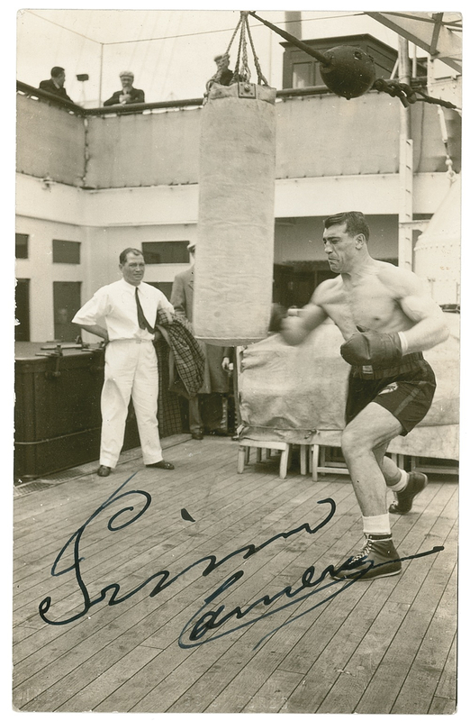 Lot 1187 Primo Carnera: A primo Primo