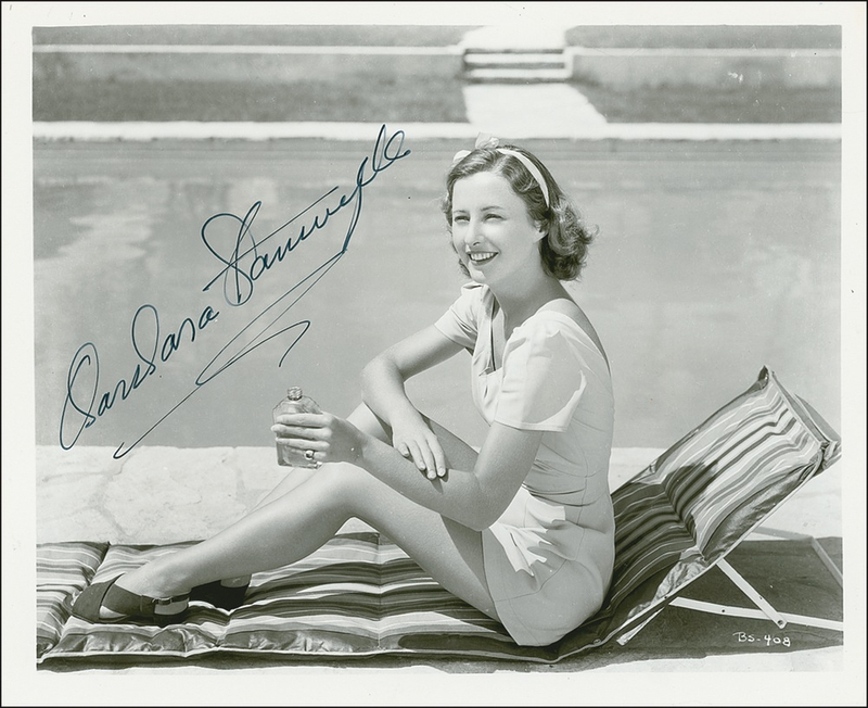 Lot 1037 Barbara Stanwyck Signed Photograph
