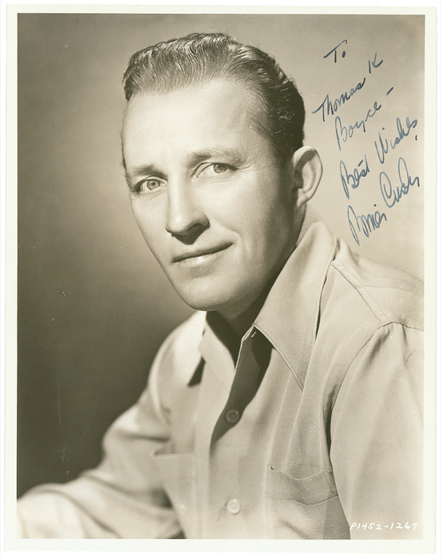 Lot 918 Bing Crosby Signed Photograph