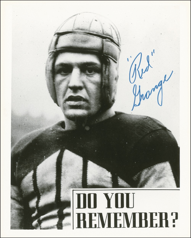 Lot 1236 Red Grange Signed Photograph