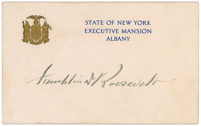 Lot 102 Franklin D. Roosevelt Signature