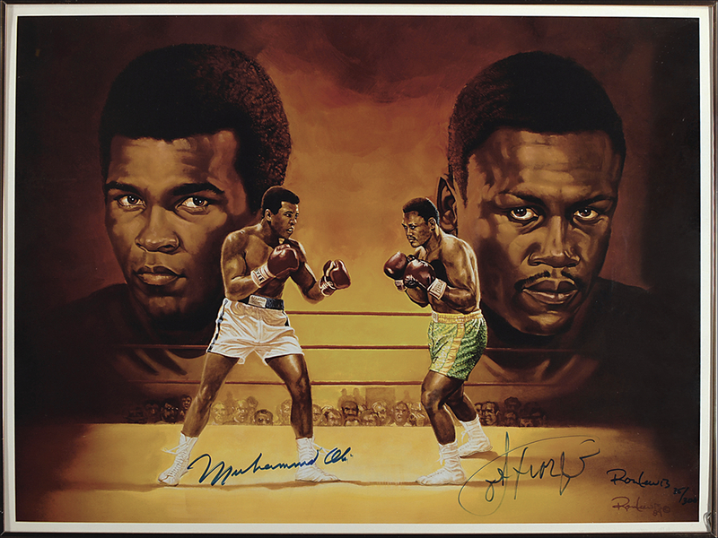 Lot 1150 Muhammad Ali and Joe Frazier Print