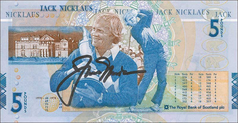 Lot 1320 Jack Nicklaus Currency