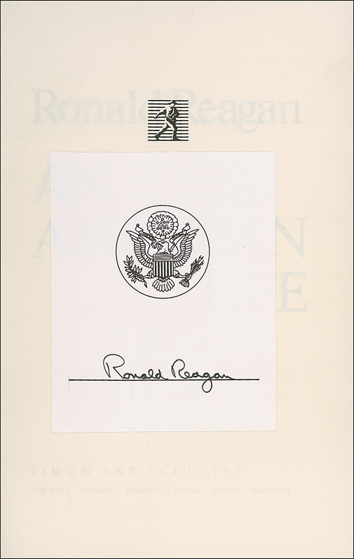 Lot 90 Ronald Reagan Book