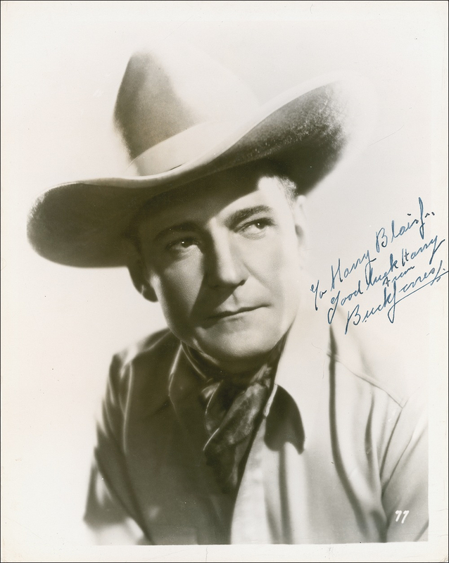 Lot 975 Buck Jones Signed Photograph