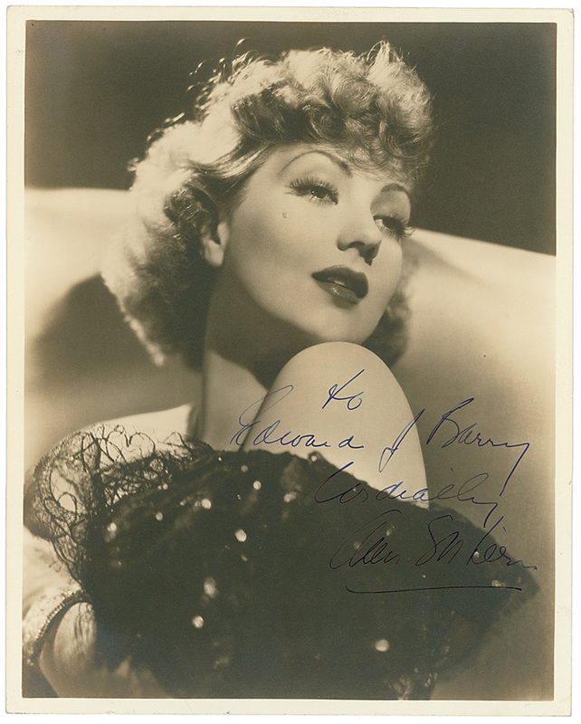 Lot 1035 Ann Sothern Signed Photograph
