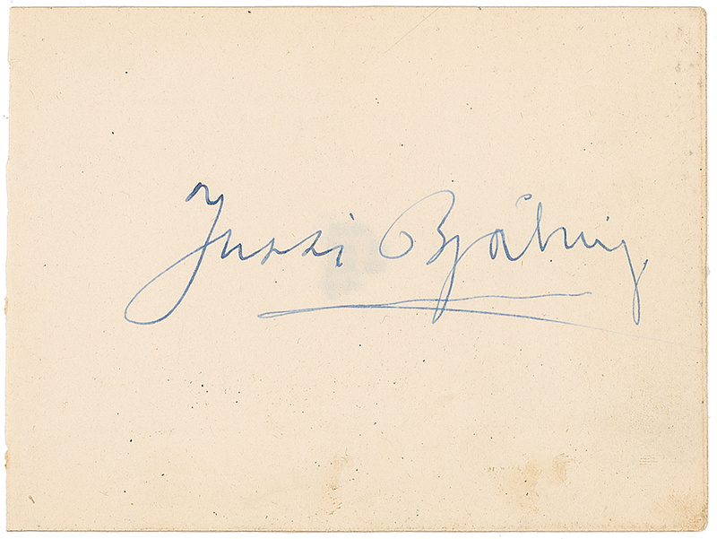 Lot 679 Jussi Bjorling Signature