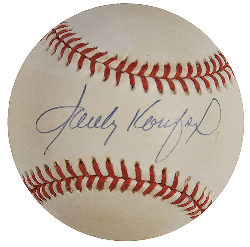 Lot 1272 Sandy Koufax Baseball
