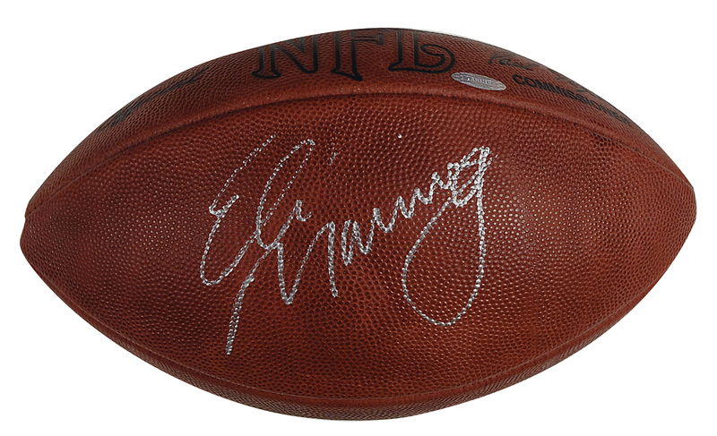 Lot 1282 Eli Manning Football