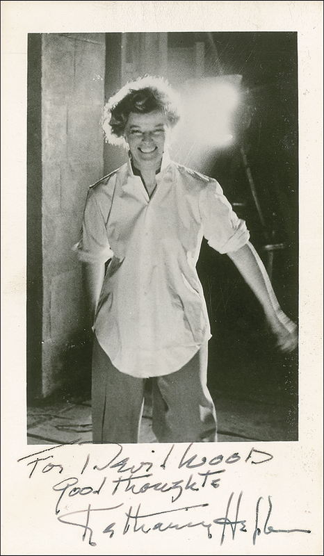 Lot 963 Katharine Hepburn Signed Photograph