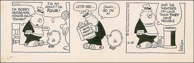 Lot 673 Mort Walker: Boner?s Ark Comic Strips