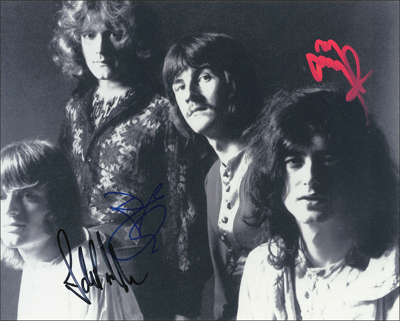 Lot 801 Led Zeppelin Signed Photograph