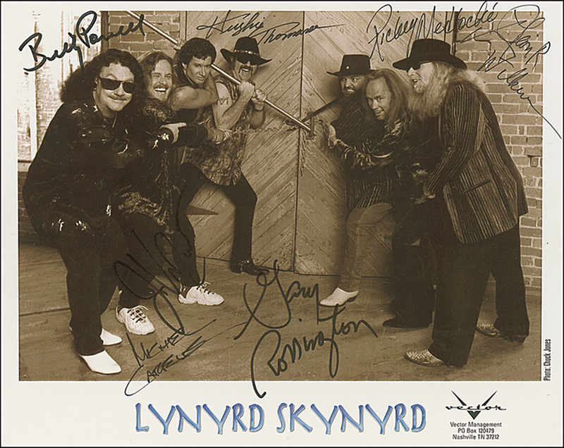 Lot 812 Lynyrd Skynyrd Signed Photograph
