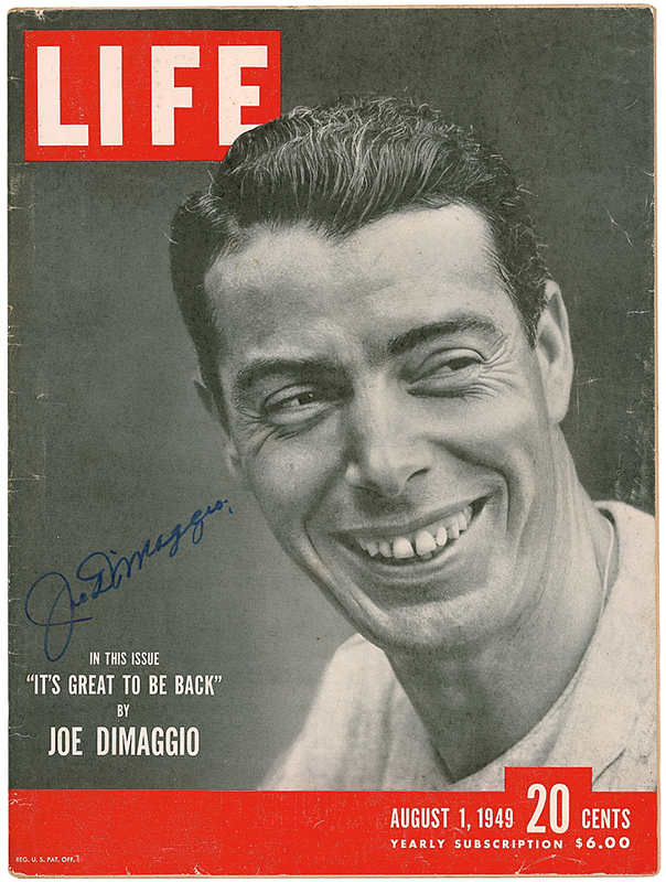 Lot 1220 Joe DiMaggio Magazine