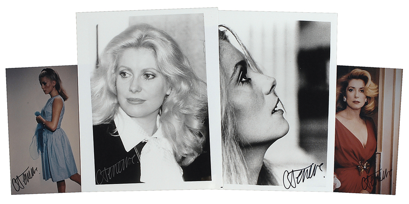 Lot 1087 Catherine Deneuve Signed Photographs