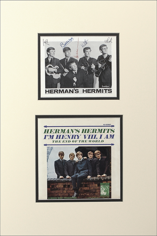 Lot 779 Herman’s Hermits Signed Photograph