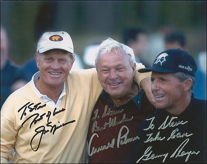 Lot 1338 Arnold Palmer, Jack Nicklaus, and Gary Player Signed Photograph