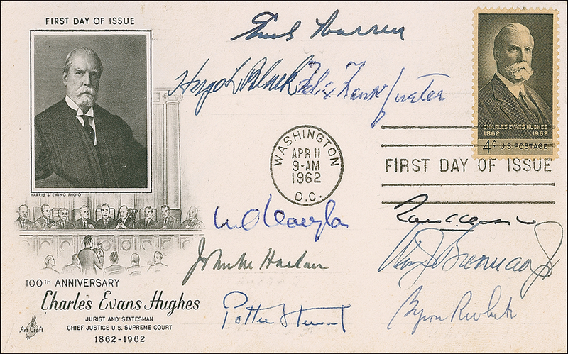 Lot 282 Supreme Court Justices First Day Cover