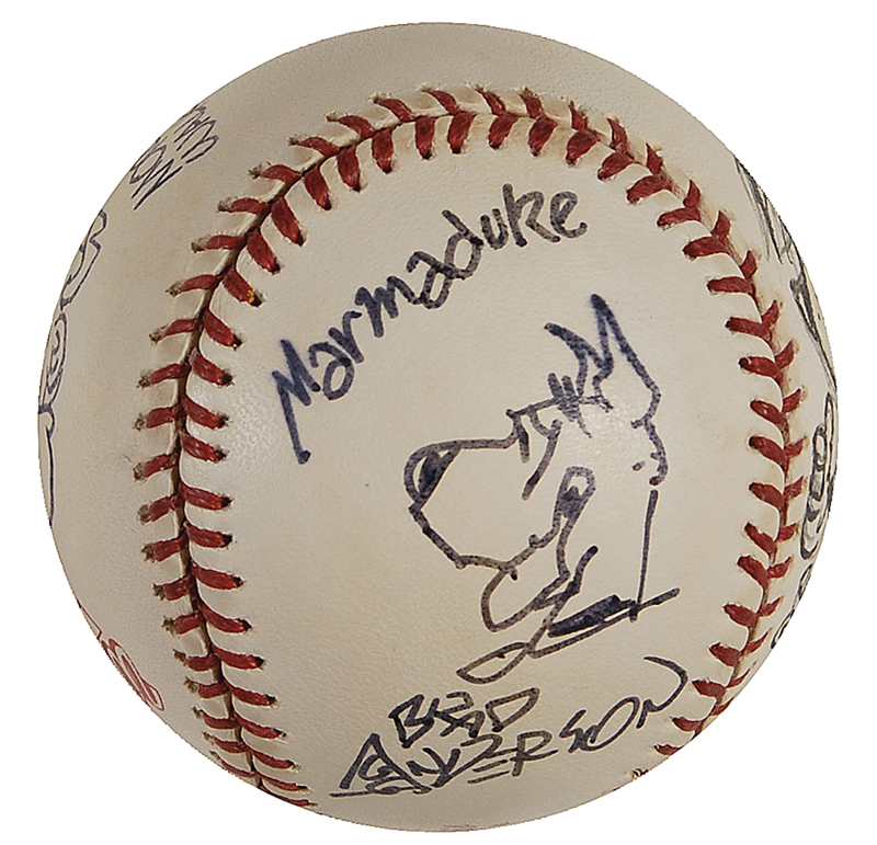 Lot 628 Cartoonists Baseball