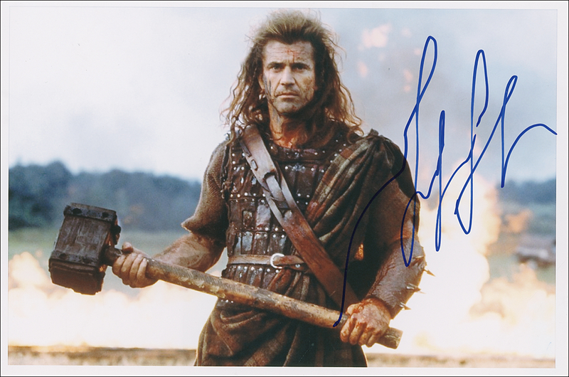 Lot 1097 Mel Gibson Signed Photograph